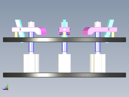 Fixture-599 步进式带式夹紧器工装夹具右视缩略图