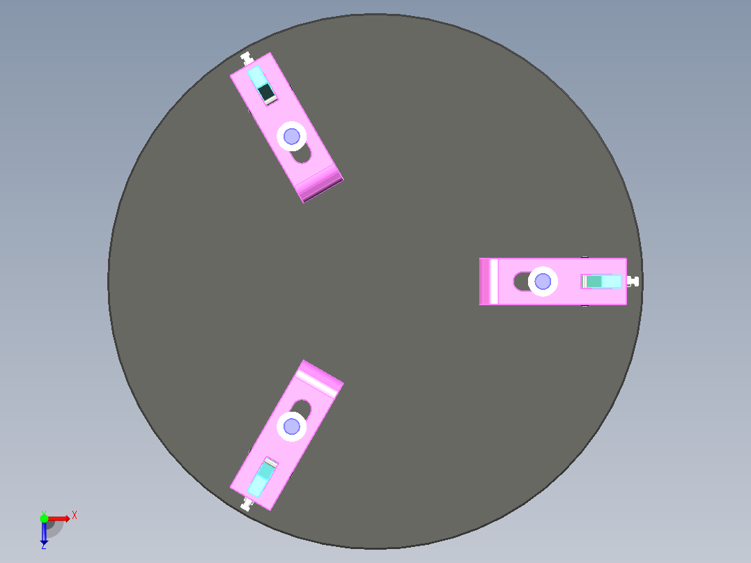 Fixture-599 步进式带式夹紧器工装夹具俯视图