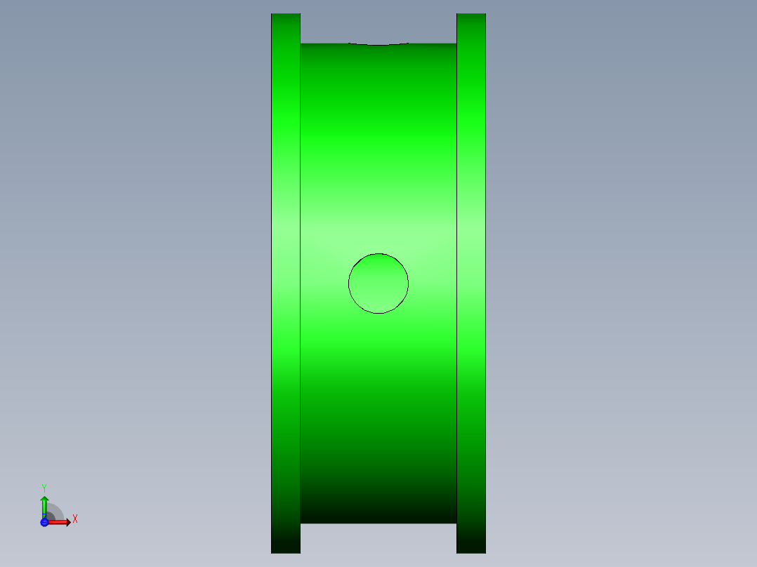 圆弧齿同步轮3M-36前视图