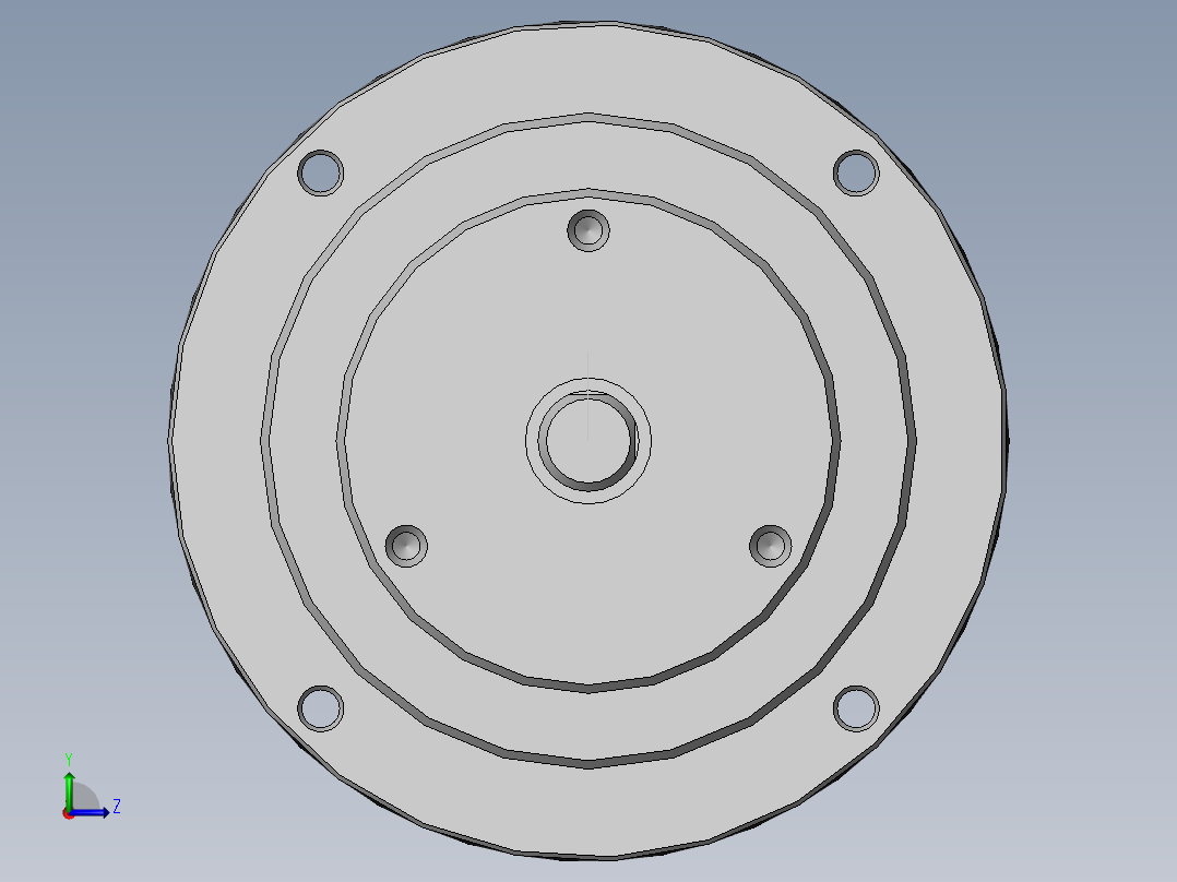 磁粉离合器 POC-0.501左视图