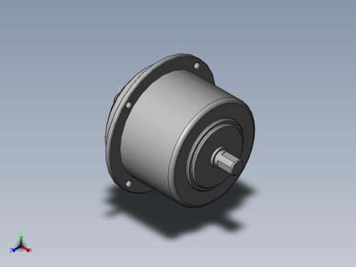 磁粉离合器 POC-0.501正等轴测缩略图