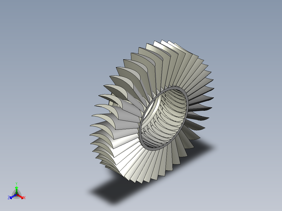 螺旋桨正等轴测图