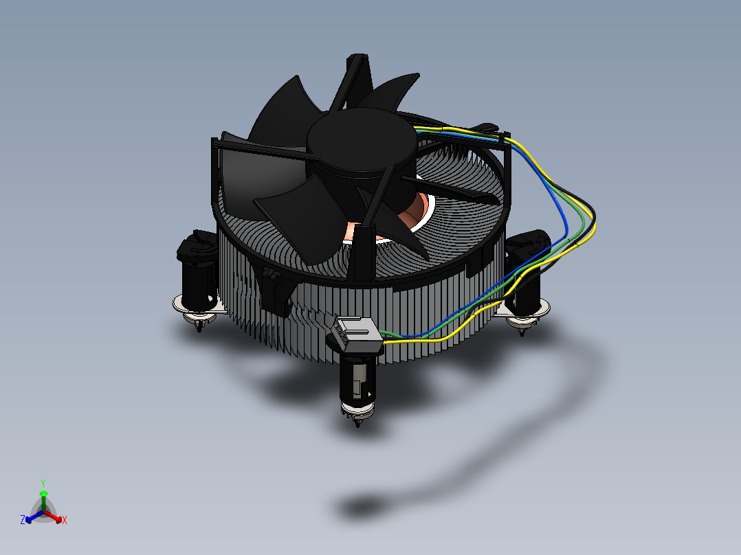 风扇(26)正等轴测图