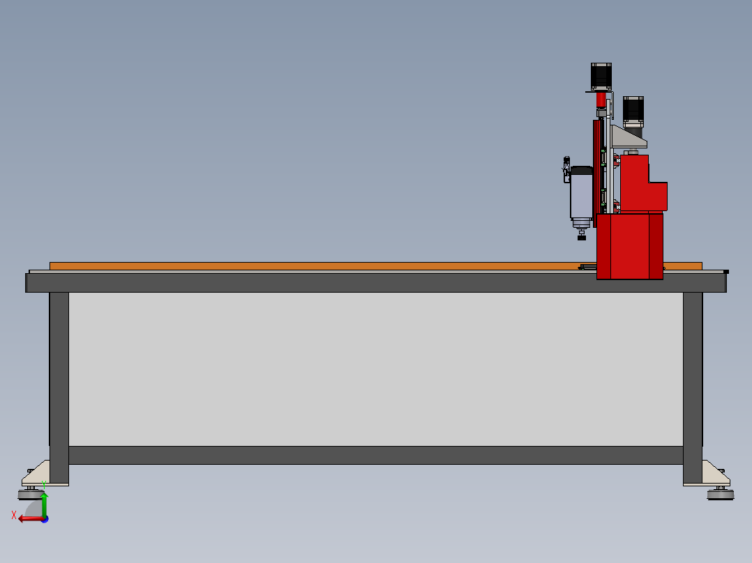 CNC铣机3000x2000mm后视图