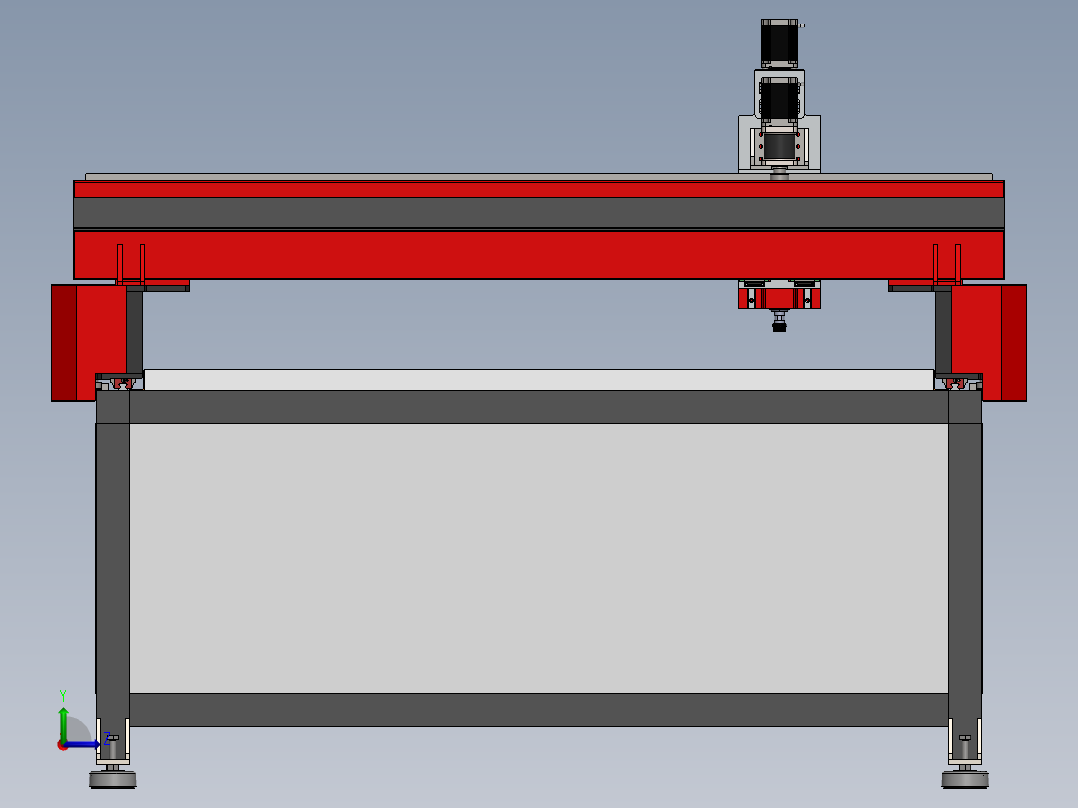 CNC铣机3000x2000mm左视图