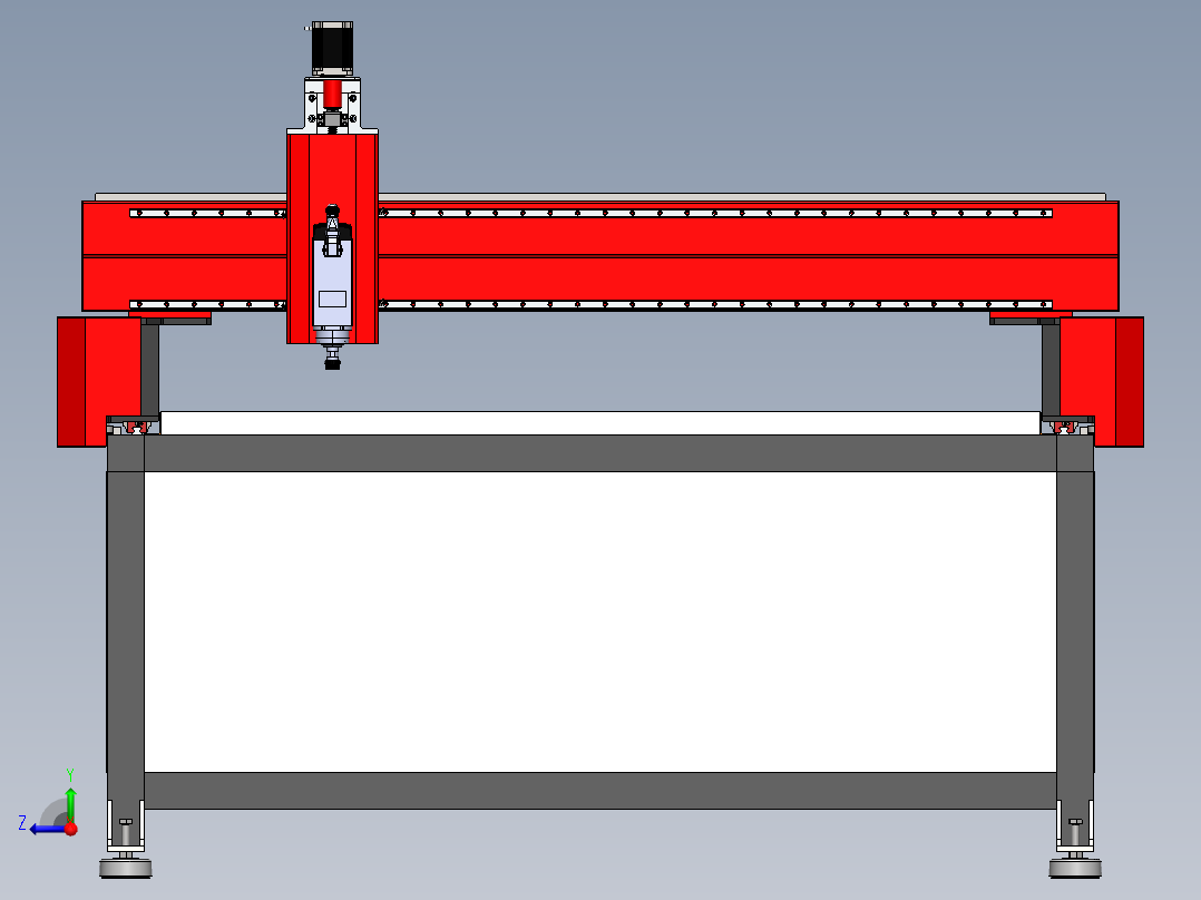 CNC铣机3000x2000mm右视图