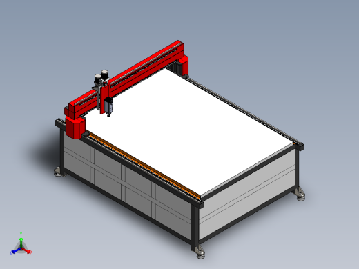 CNC铣机3000x2000mm正等轴测缩略图