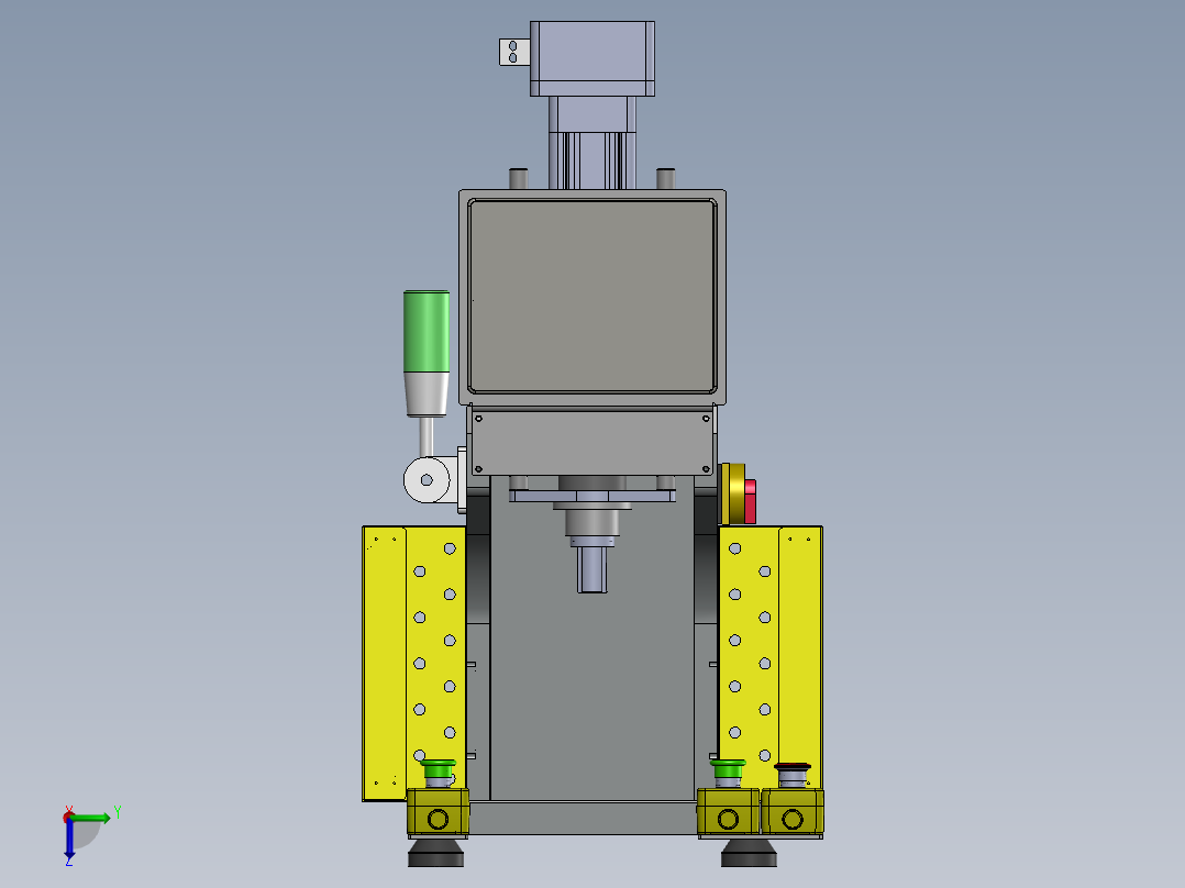 500kg桌式伺服压机前视图