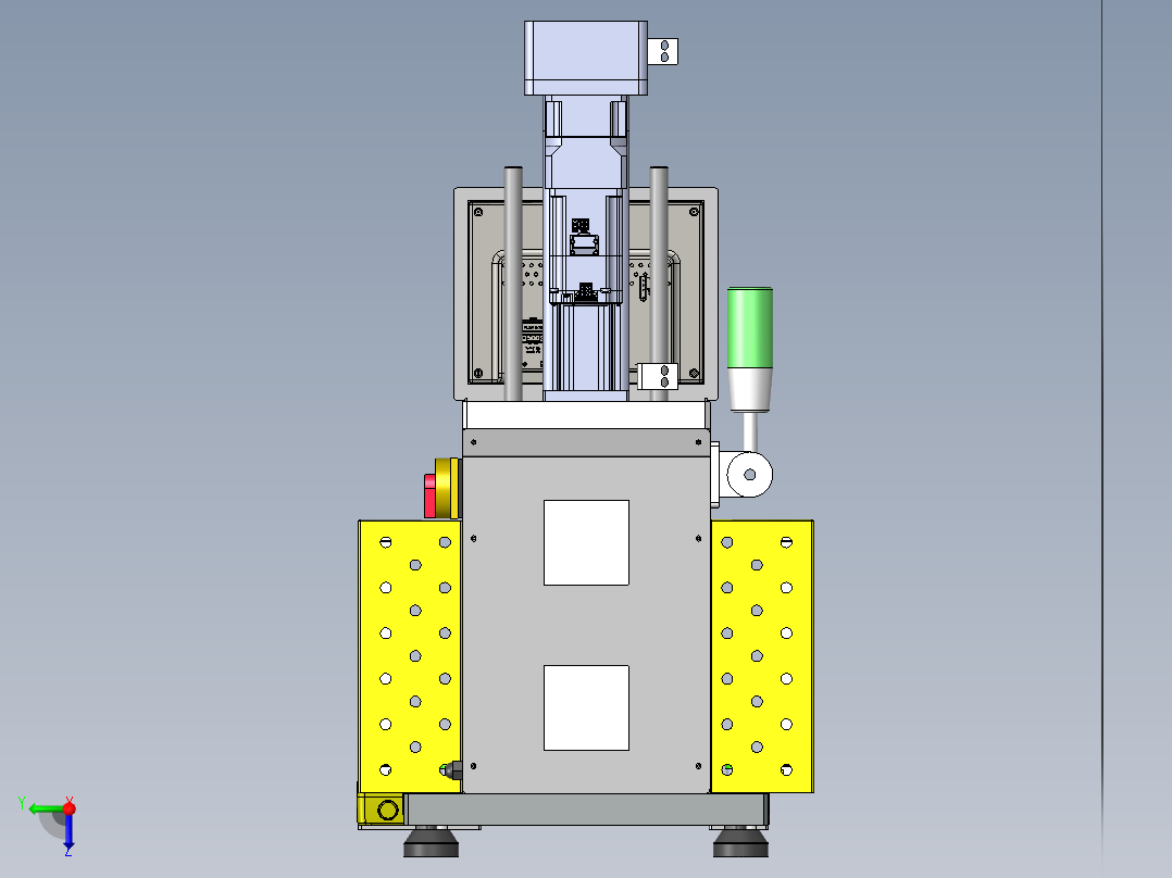 500kg桌式伺服压机后视图
