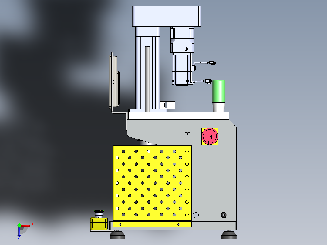 500kg桌式伺服压机右视图