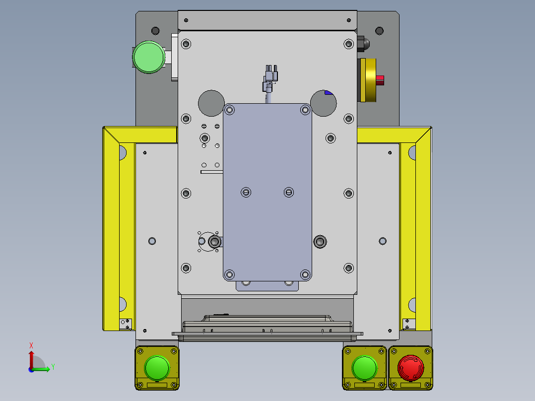 500kg桌式伺服压机俯视图