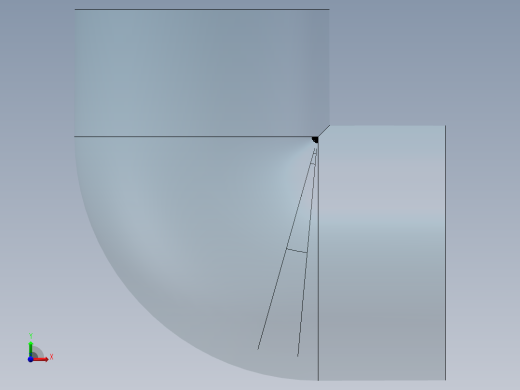 90°弯头(Elbow90°)前视缩略图