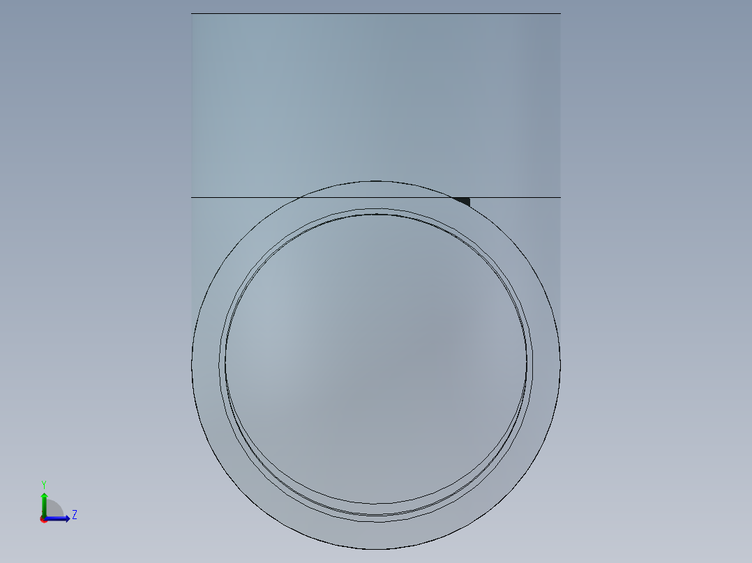 90°弯头(Elbow90°)左视图
