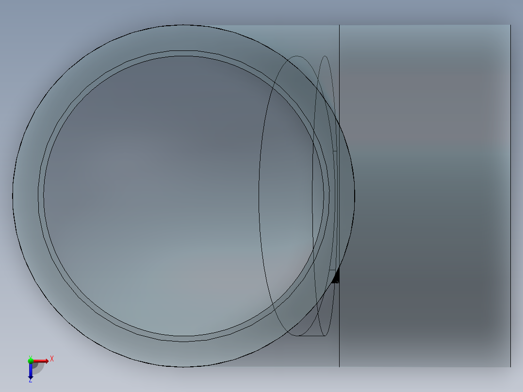 90°弯头(Elbow90°)俯视图