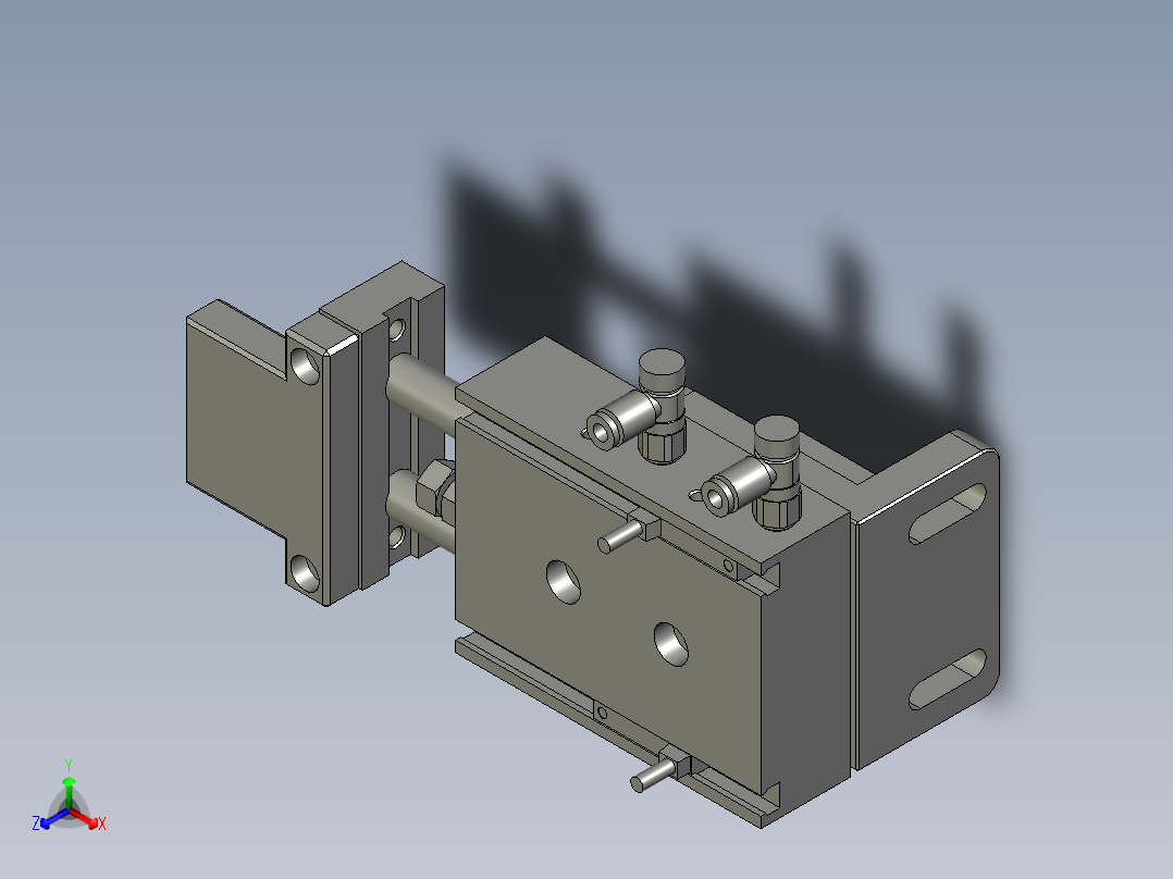 860-0300料盘定位模组正等轴测图