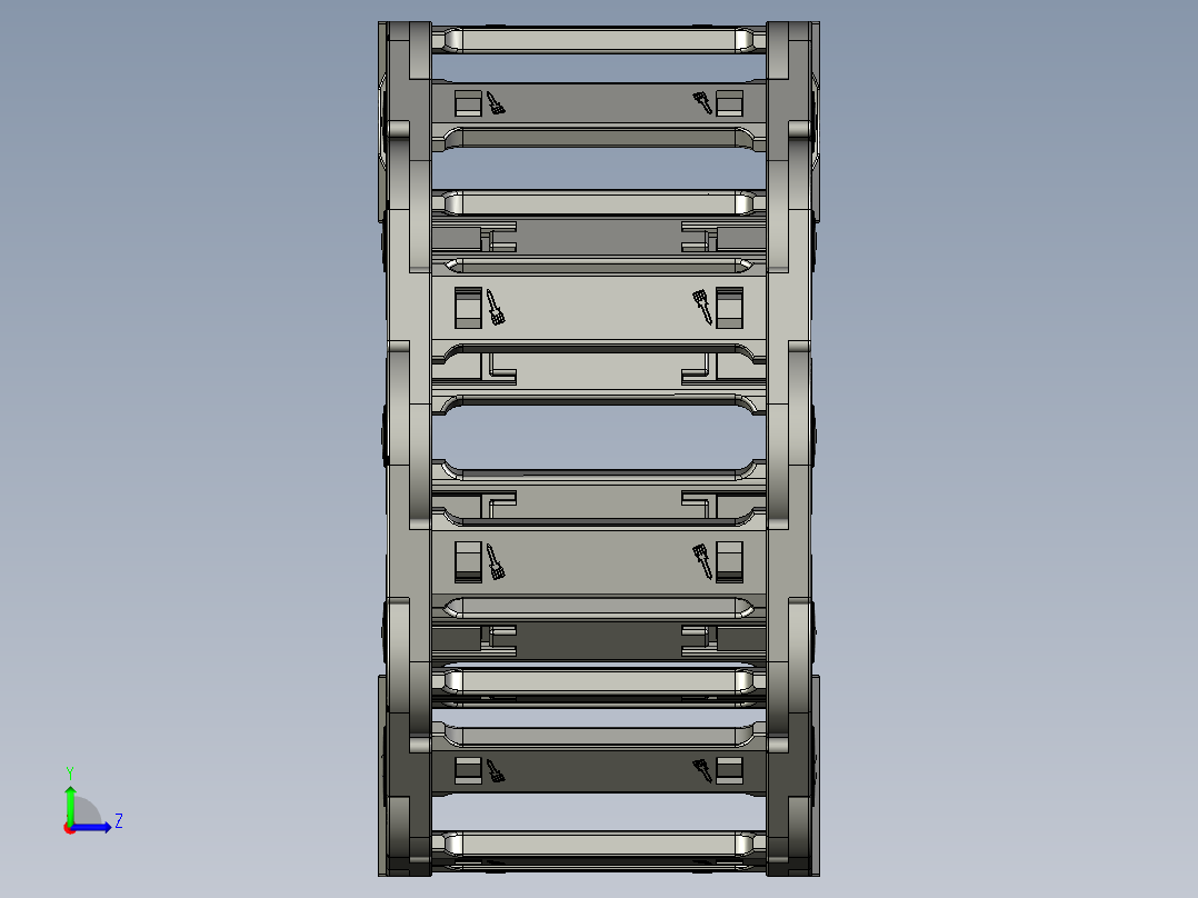 H30Q175S-桥式拖链stp1左视图