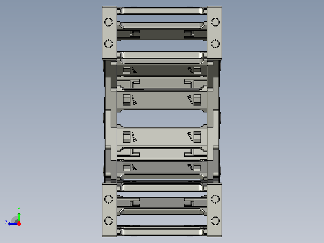 H30Q175S-桥式拖链stp1右视图
