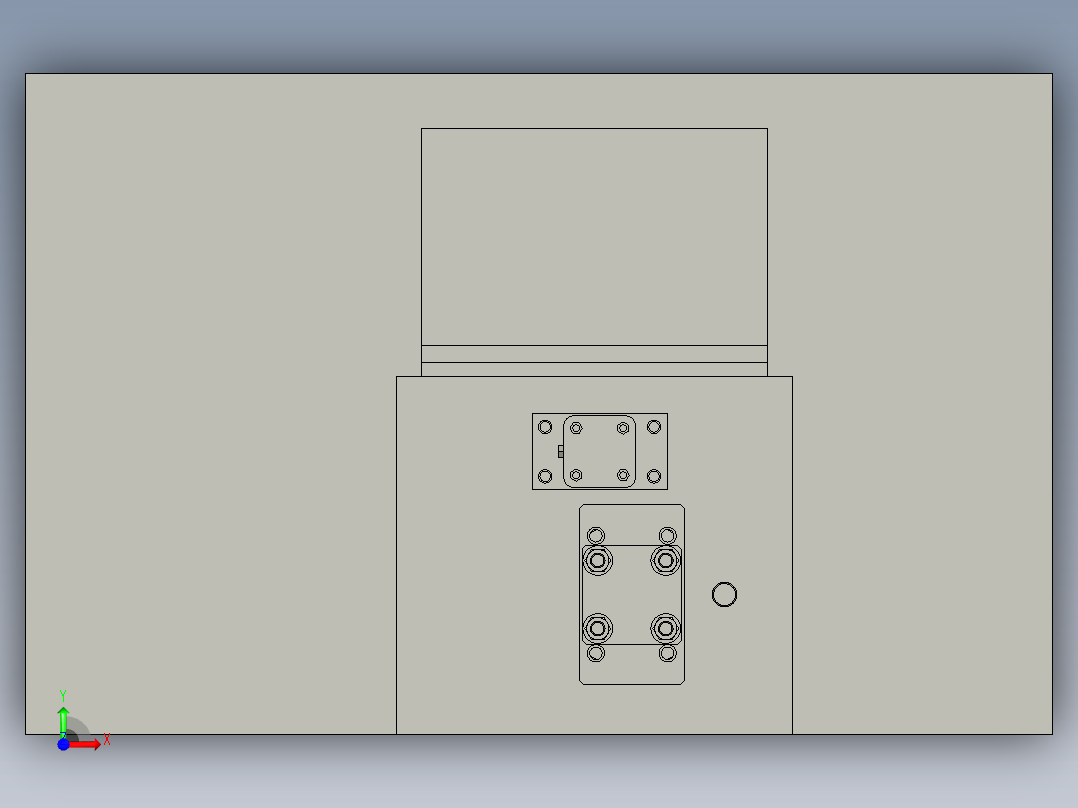 前端面封堵装置前视图