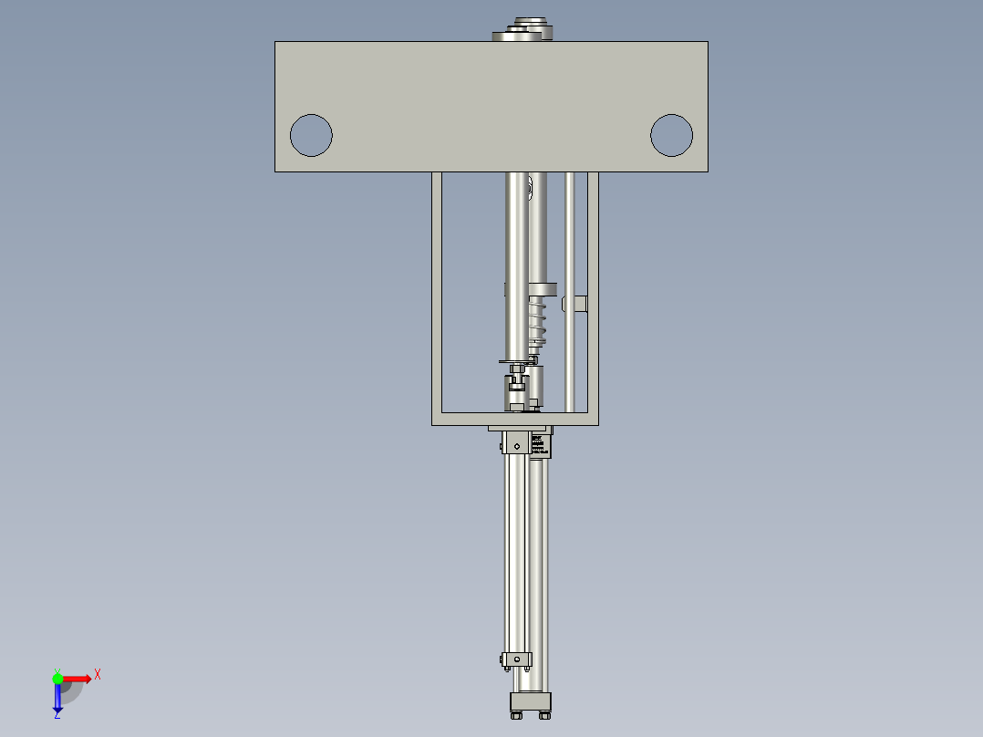 前端面封堵装置俯视图