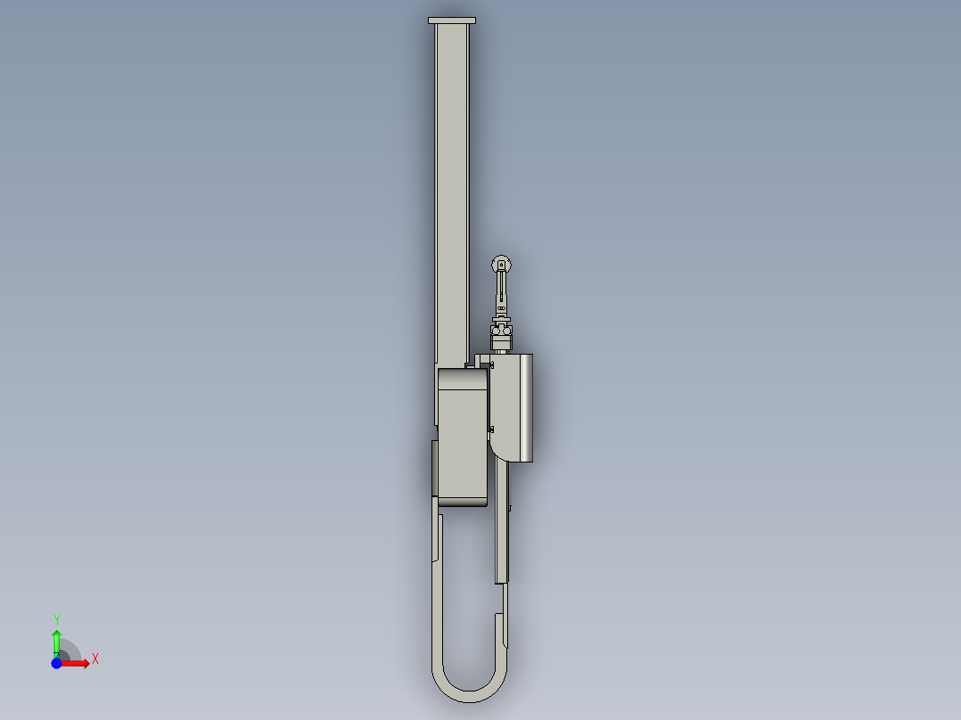 机械手双臂前视图