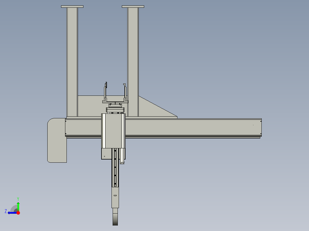 机械手双臂右视图