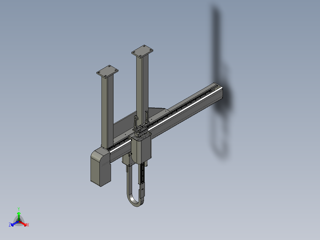 机械手双臂正等轴测图