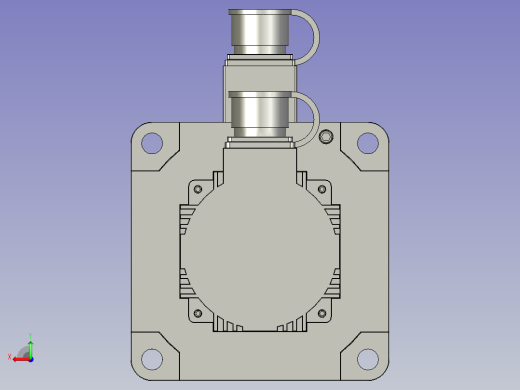 110-180系列伺服电机汇川台达三菱松下西门子安川信捷米格伺服电机同款模型110ST-M02030后视缩略图