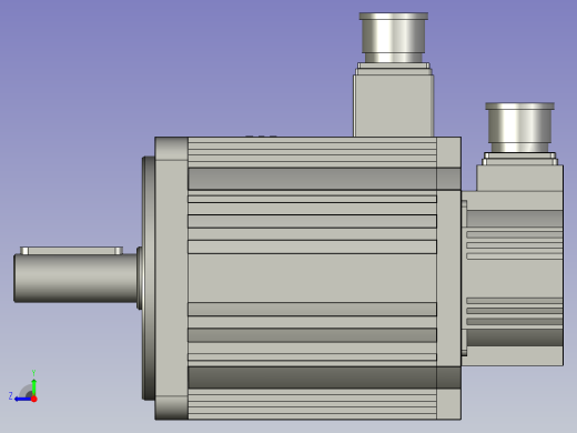 110-180系列伺服电机汇川台达三菱松下西门子安川信捷米格伺服电机同款模型110ST-M02030右视缩略图