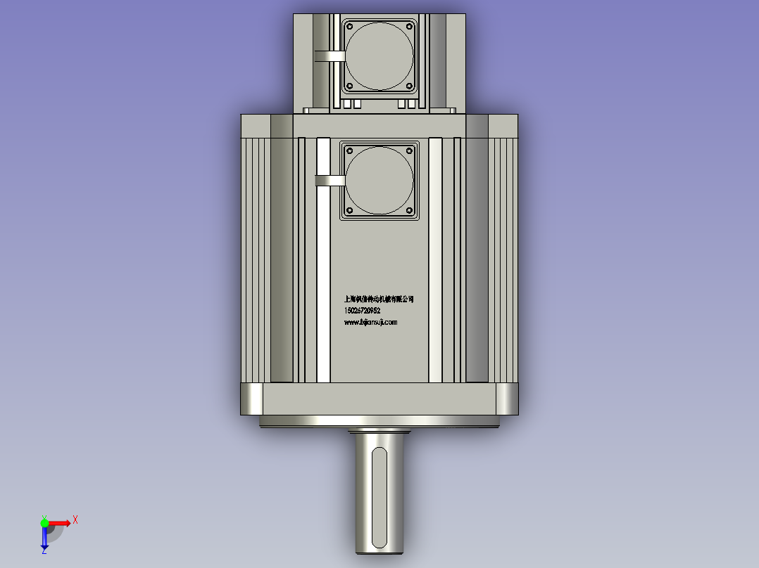 110-180系列伺服电机汇川台达三菱松下西门子安川信捷米格伺服电机同款模型110ST-M02030俯视图
