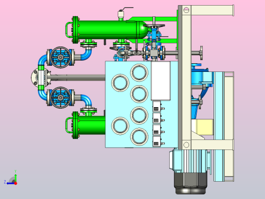 发电厂冷却水系统右视缩略图