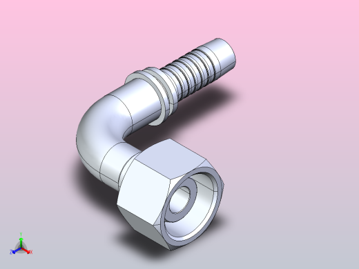 20191-T 90°公制内螺纹球面扣压式软管接头[20191-24-08T]