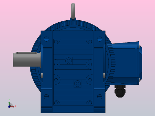 K47底脚轴伸式安装螺旋锥齿轮减速机K47-Y1.5-4P-39.61-M1-0°-A前视缩略图