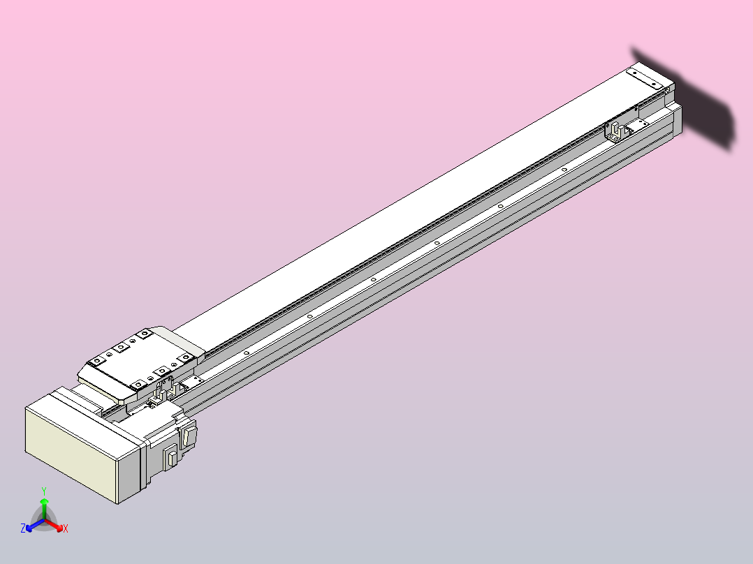 滚珠丝杠直线轴内置导轨TPA-GCR-80-1610C-L700-ML-M40-N3主视图