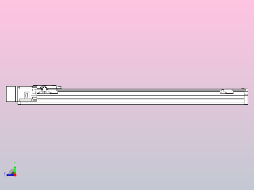 滚珠丝杠直线轴内置导轨TPA-GCR-80-1610C-L700-ML-M40-N3右视缩略图
