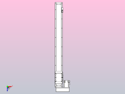 滚珠丝杠直线轴内置导轨TPA-GCR-80-1610C-L700-ML-M40-N3俯视缩略图
