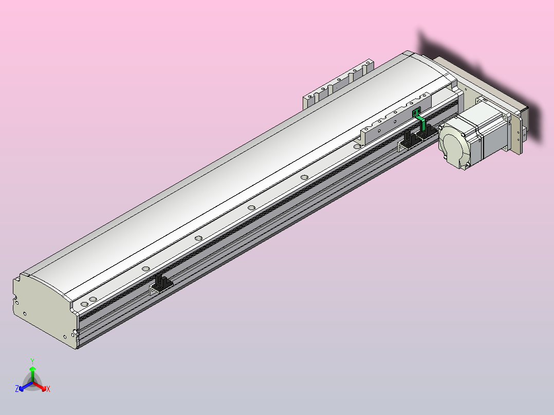 MT120BS半封闭丝杆滑台[MT120BS.L#.500.BR.P40.C3]主视图