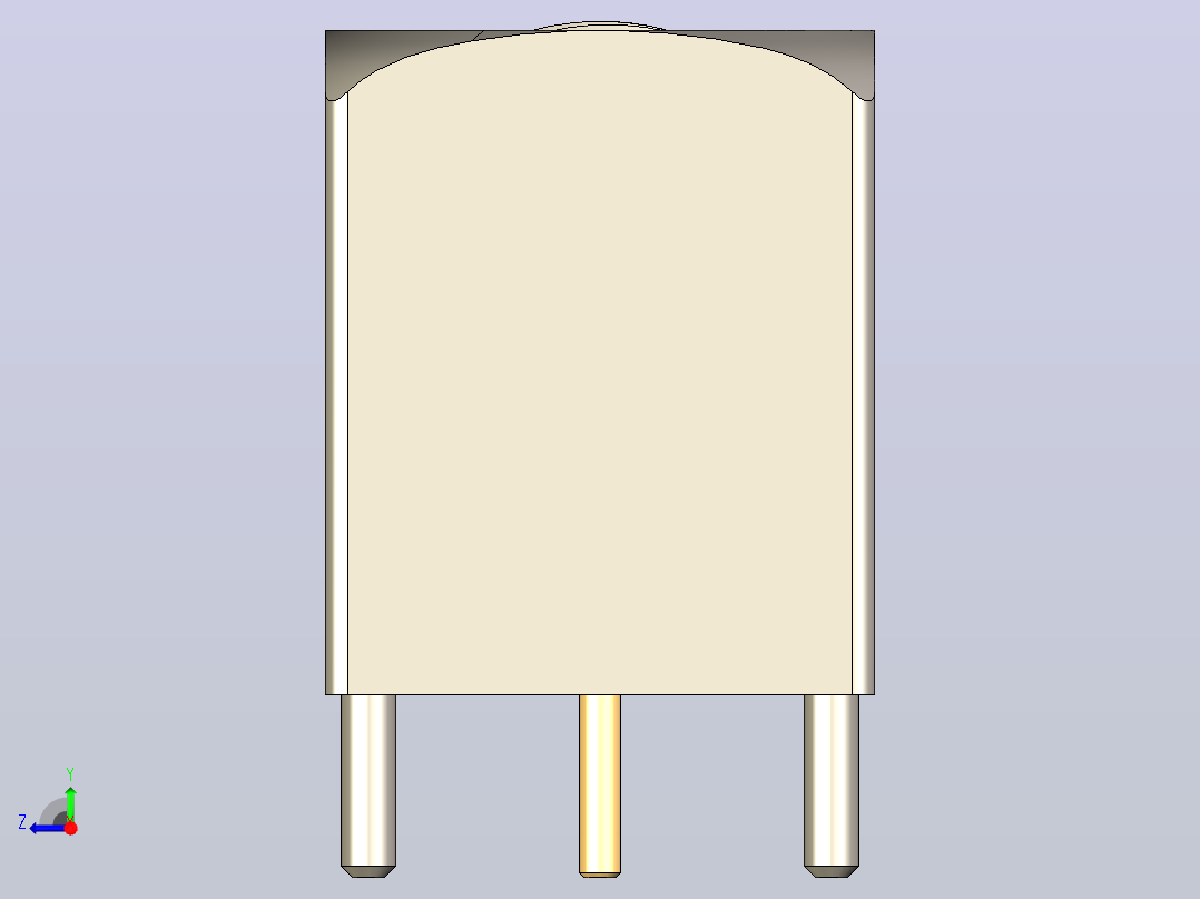 Rosenberger 10 GHz TNC直角PCB同轴连接器右视图