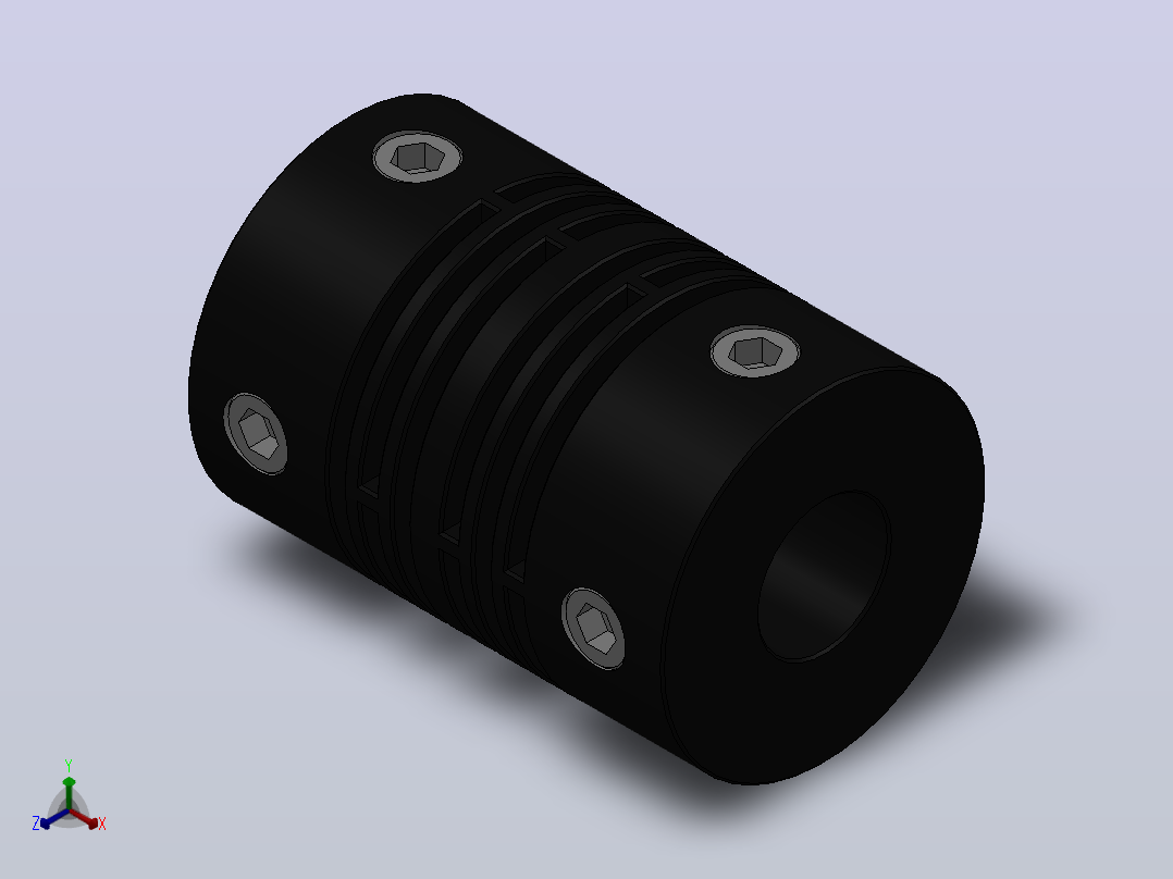 LK12系列 编码器联轴器[LK12-15]正等轴测图