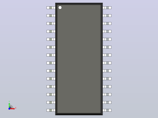 106x SOIC 封装（小外形集成电路）SOIC127P1030X265-28N前视缩略图