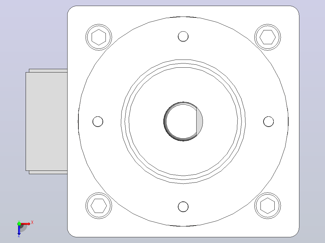 14HY混合式行星减速步进电机[14HY3001-C5X]前视图