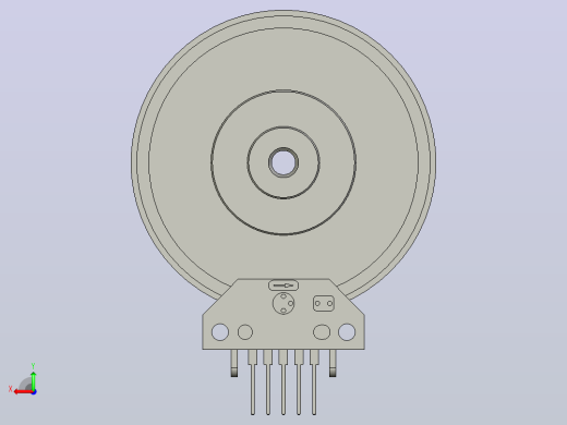 HEDS 9000 A00 9100光学编码器50mm光盘后视缩略图