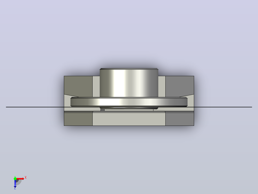 HEDS 9000 A00 9100光学编码器50mm光盘俯视图