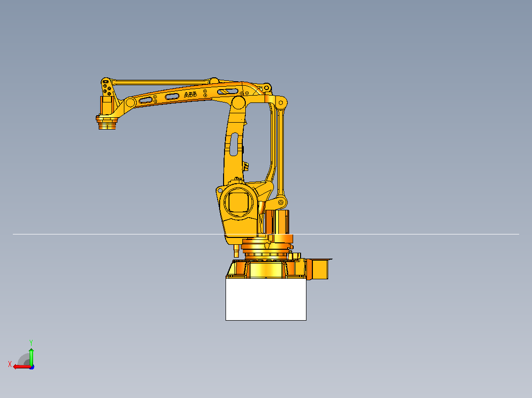 ABB IRB460-1102.4 负载110kg码垛四轴机器人后视图