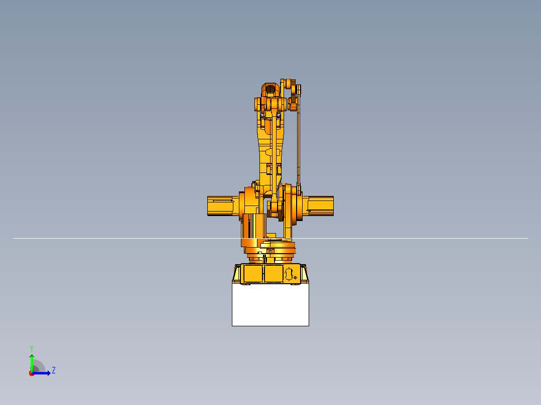 ABB IRB460-1102.4 负载110kg码垛四轴机器人左视图