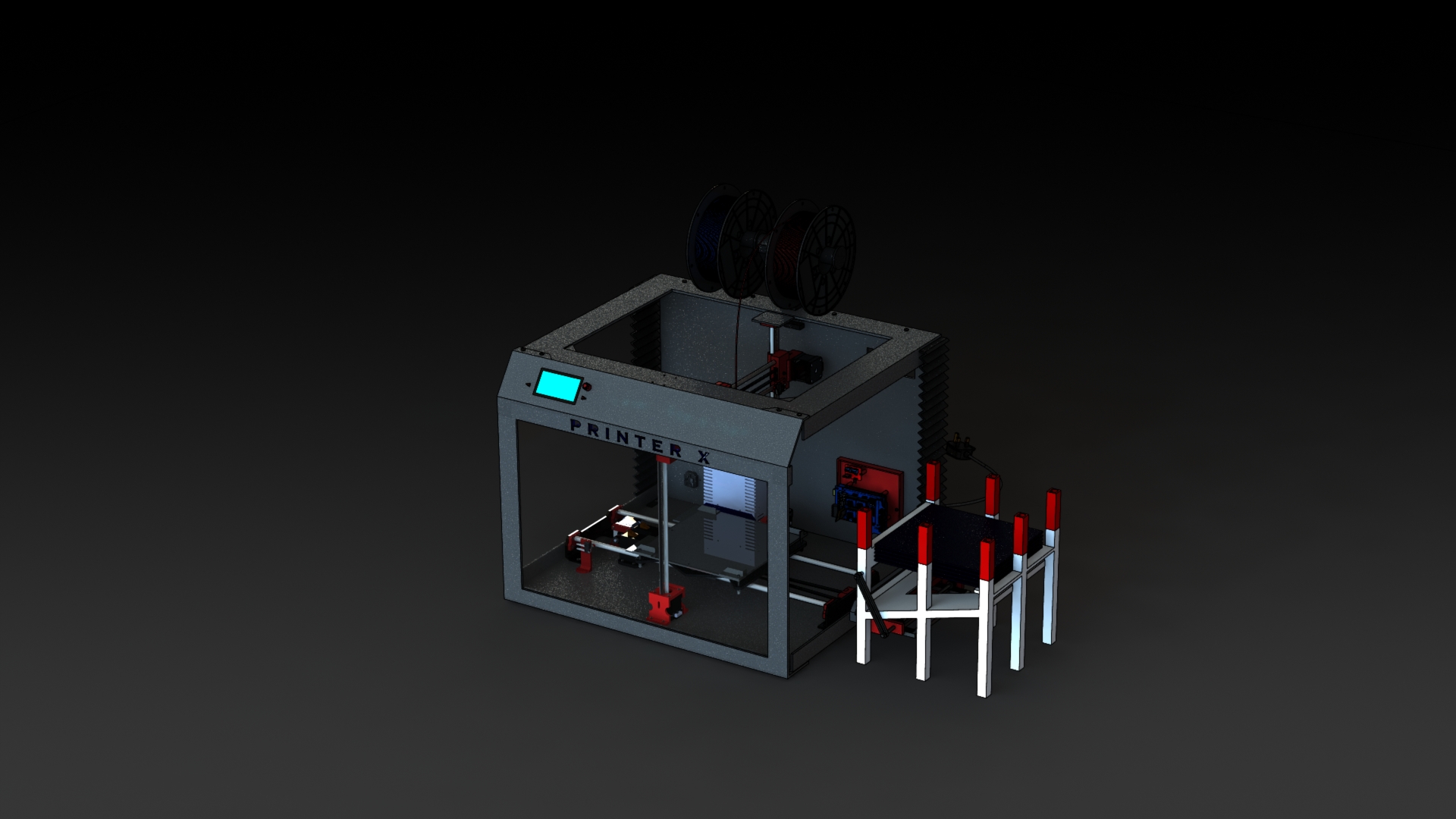 塑料热熔3D打印机