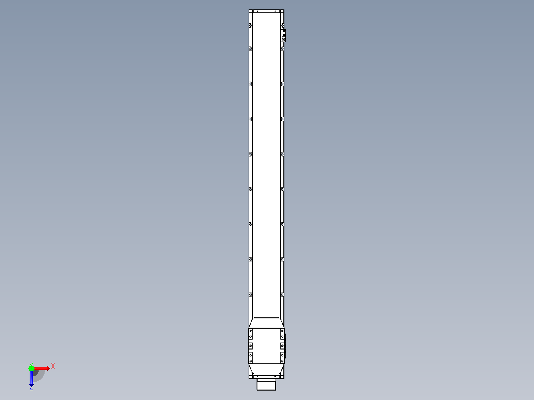 滚珠丝杠直线轴内置导轨TPA-GCR-150-2010C-L1300-MP-M75-N3俯视图