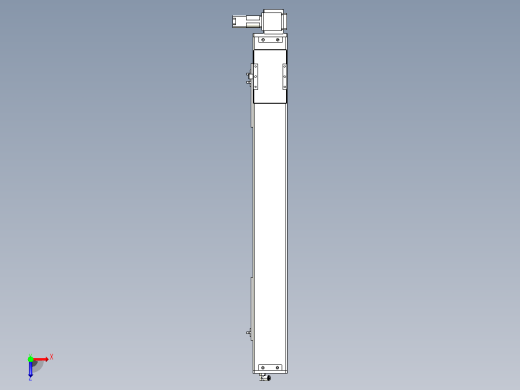 MCB10无尘皮带滑台[MCB10-L32-800-LU-100W-C3]俯视缩略图