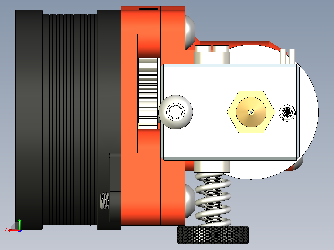 XCR-V6酒店用S3D挤出机后视图