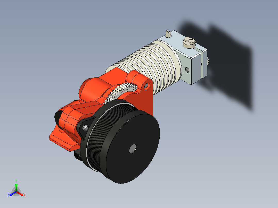 XCR-V6酒店用S3D挤出机正等轴测图