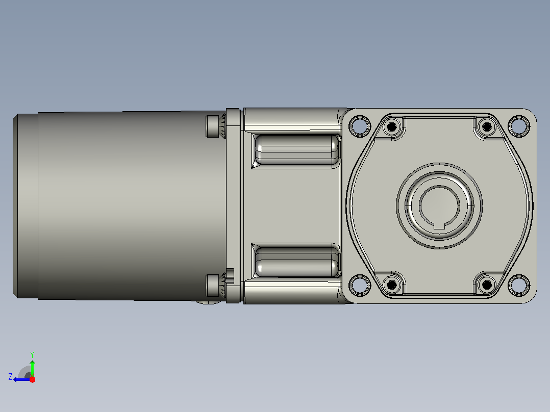 交流减速机5IK40GU-C(5GU3RC-180RC)新右视图